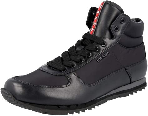 leather mens prada trainers|prada sneakers on sale men's.